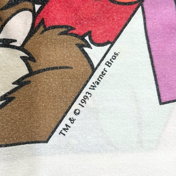 Vintage Warner Brothers Looney Toons Pillowcase Bugs Bunny Sylvester Cat Single - Picture 5 of 7